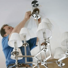 Come appendere un lampadario al soffitto?