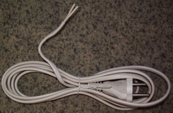 Dvije žice iz električnog utikača
