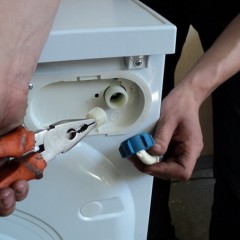 Instrucciones paso a paso para conectar la lavadora.