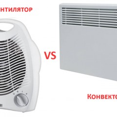 Usporedba grijača ventilatora i električnih konvektora