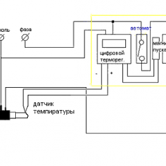 Schéma zapojenia pre elektródový kotol na 220 a 380 voltov