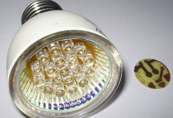 DIY LED lamp photo