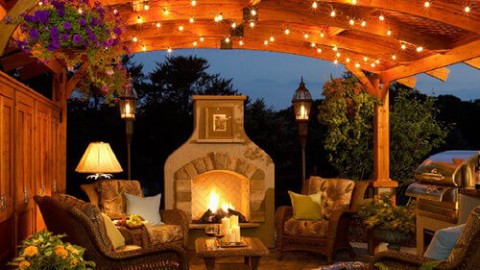12 nápadov pre krásne osvetlenie terasy