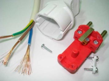Disassembled housing, exposed conductors