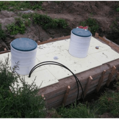Vykurovanie septikov a kanalizácií vidieckeho domu