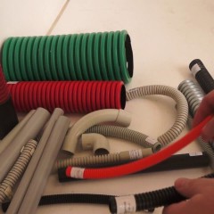 Tipos y tamaños de corrugaciones para cable