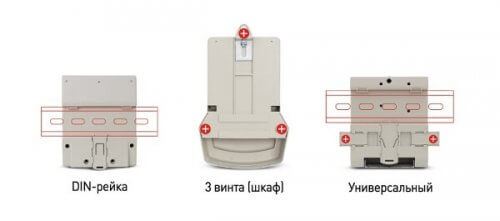 Types of fastening of the meter