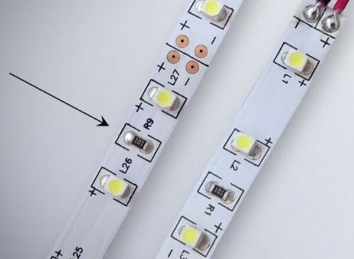Resistori a strisce LED